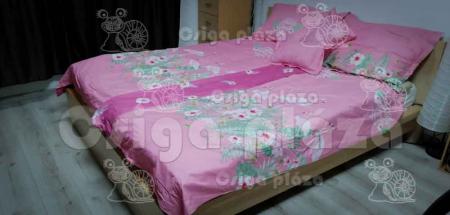 Rózsaszín flamingós 7 részes ágynemű garnitúra_product